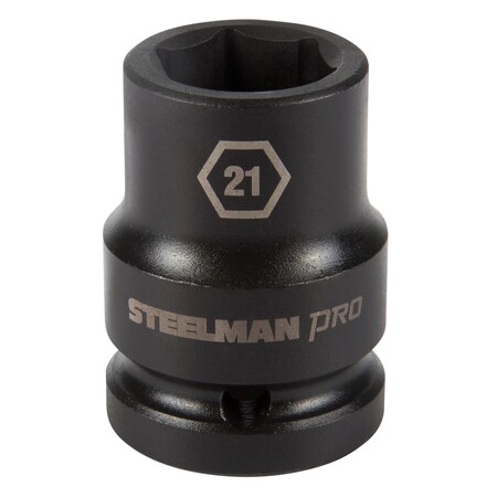 Steelman Pro 3/4" Drive x 21mm 6-Point Impact Socket 79247